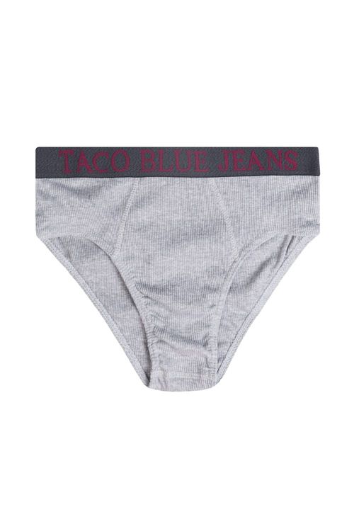 Kit De Cueca Slip Blue Jeans Preto/Grafite/Cinza