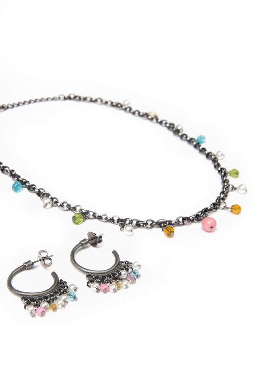 Conjunto De Colar e Brincos Prata