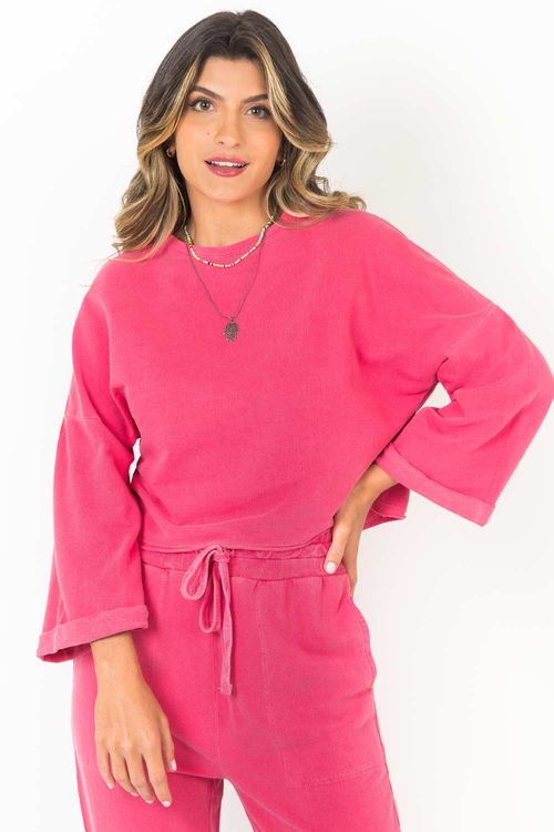 Blusa De Moletom Pink