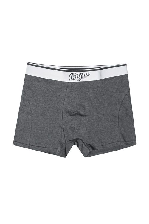 Kit De Cueca Boxer Preta/Grafite