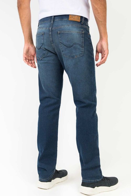 Calça Jeans Straight Super Stone