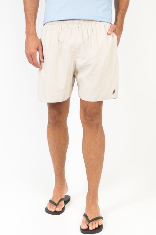 Short Liso Com Cós Elástico Chino