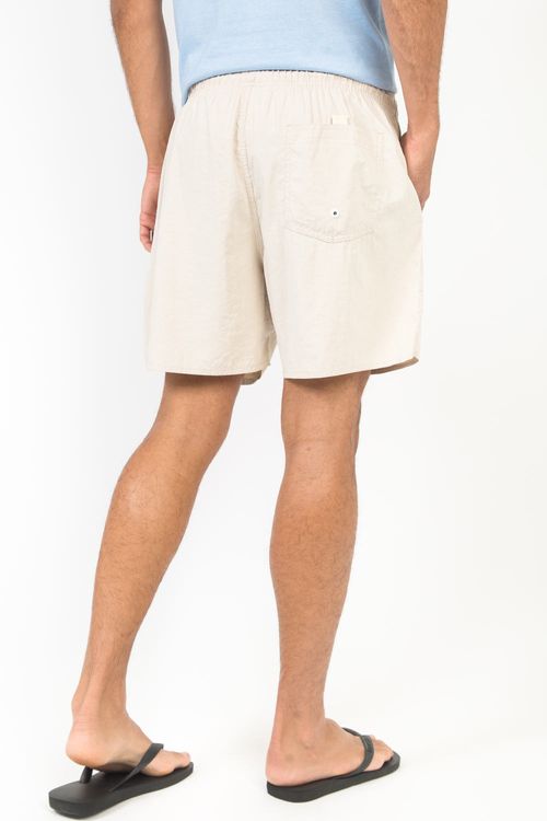 Short Liso Com Cós Elástico Chino