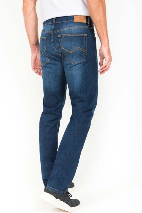 Calça Jeans Slim Escura Stone