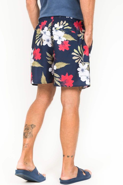 Short Estampado Flowers Preto