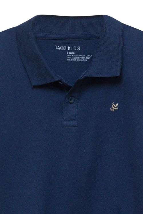 Polo Básica Infantil Azul