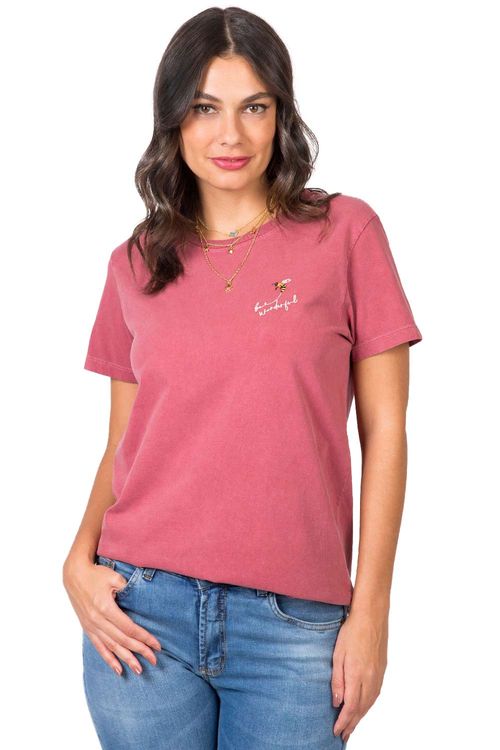 Blusa Estampada Bee Vinho