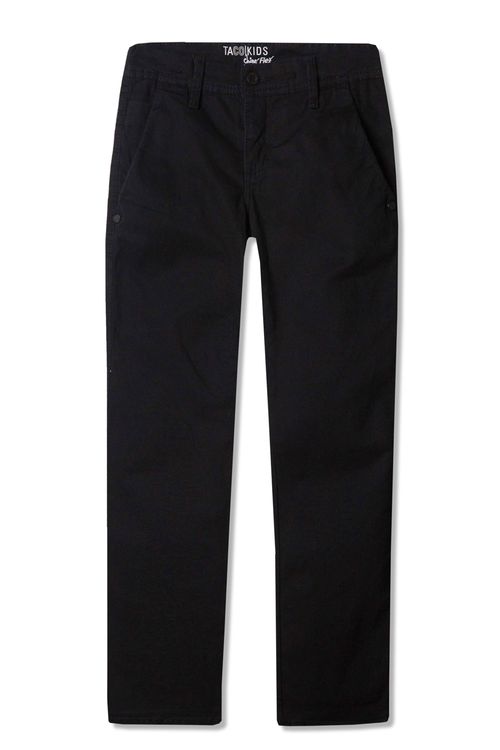 Calça Chino Infantil  Flex Preta