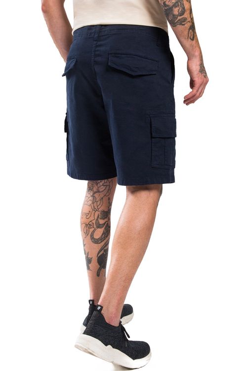 Bermuda Cargo Flex Azul Marinho