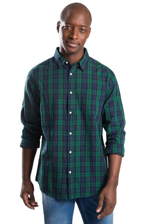 Camisa Xadrez Fio Tinto Verde