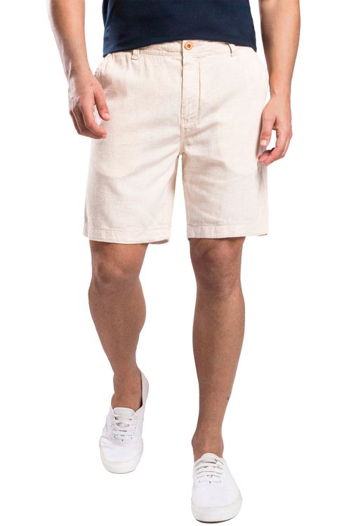 Bermuda Chino De Viscolinho Cru