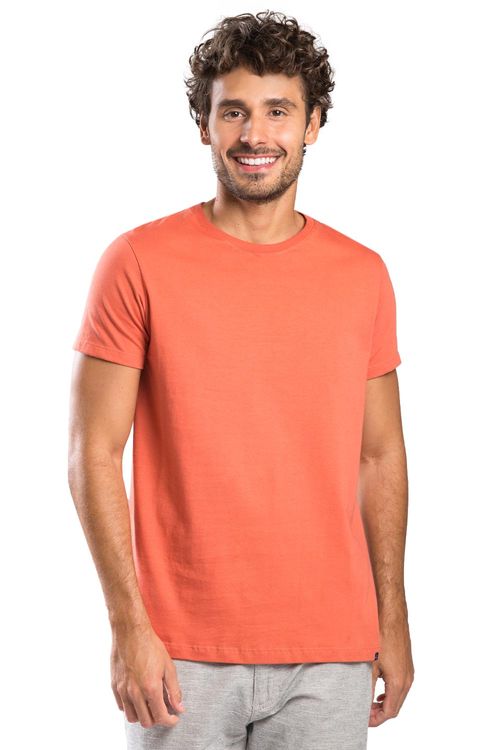 T-Shirt Básica Premium Sem Costura Telha