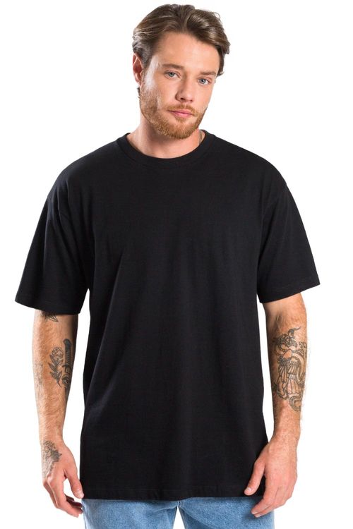 T-Shirt Básica Premium Oversized Preta