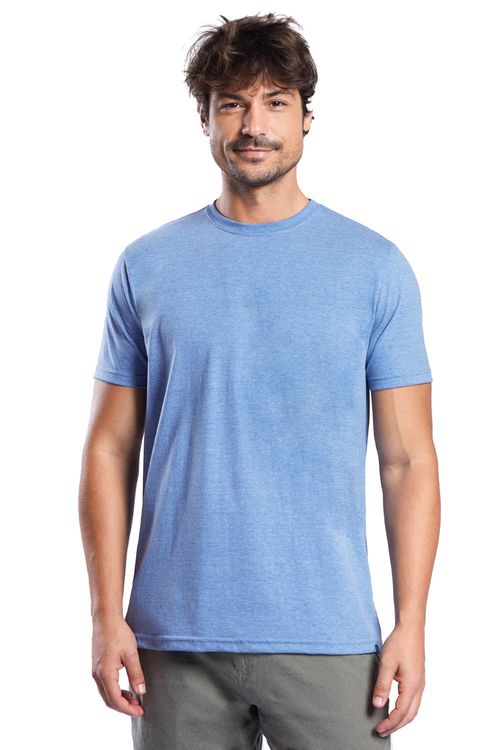 T-Shirt Básica Comfort Mescla Azul