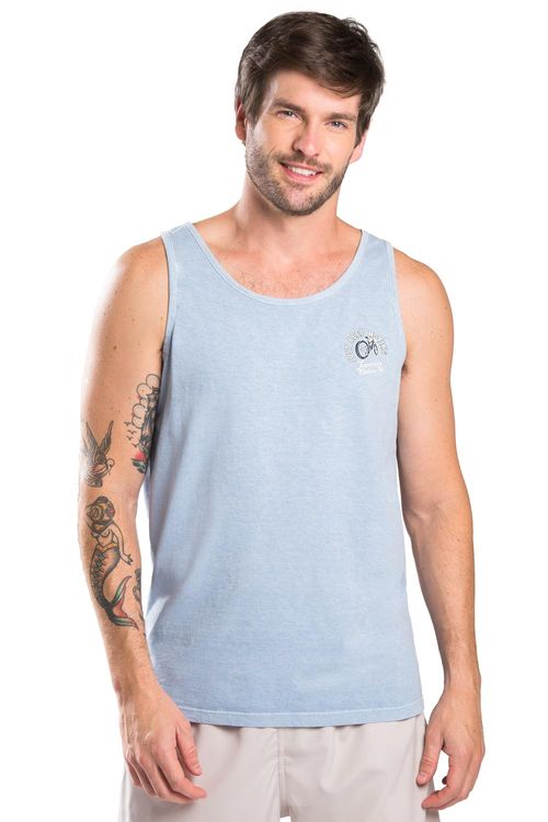 Regata Estampada Azul