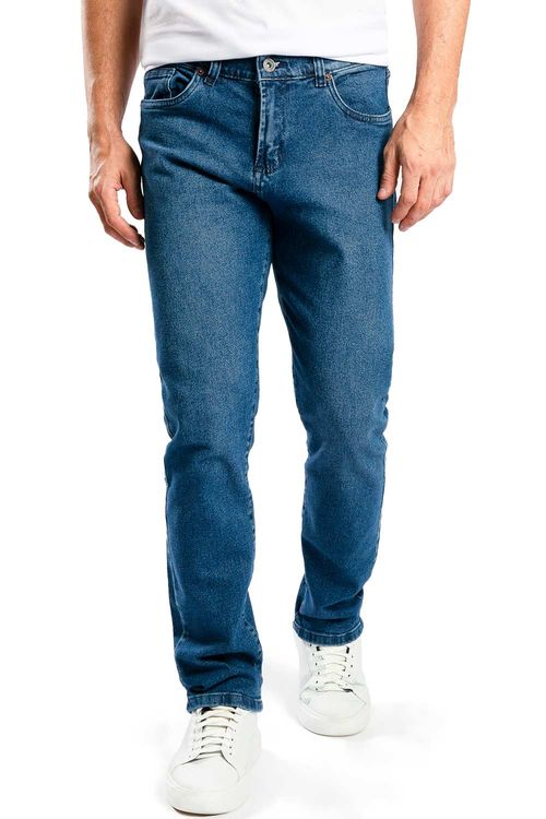 Calça Jeans Straight Flex Super Stone