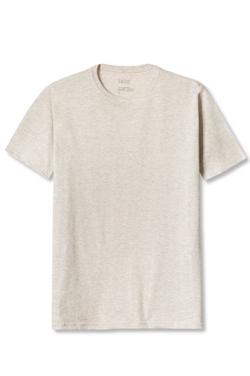 T-Shirt Básica Comfort Mescla Cru