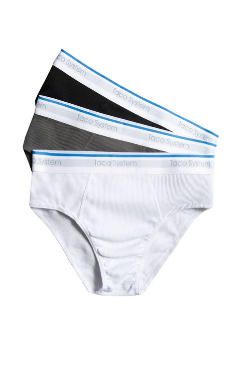 Kit De Cueca Slip Taco Blue Preto/Grafite/Branco