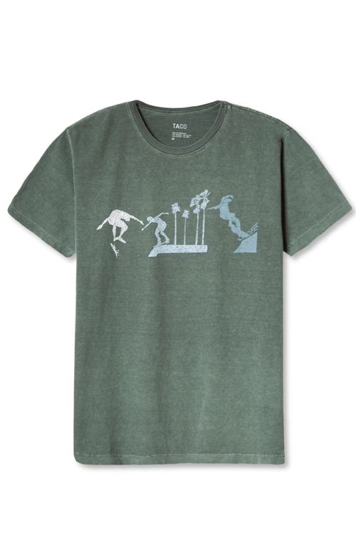 T-Shirt Estampada Stone Maneuvers Verde Militar
