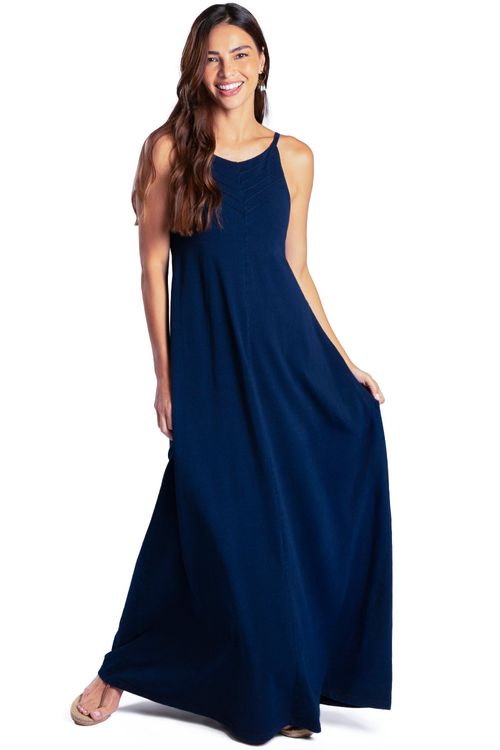 Vestido De Malha Denim Stone