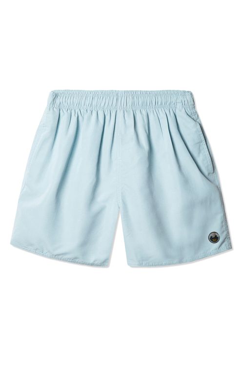 Short Liso Cupro Azul Claro