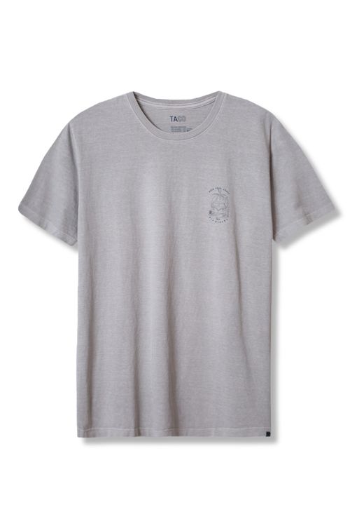 T-Shirt Estampada Stone Travelers Cinza