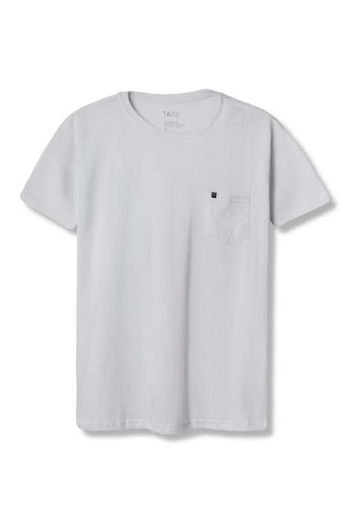 T-Shirt Básica Comfort Com Bolso Branca