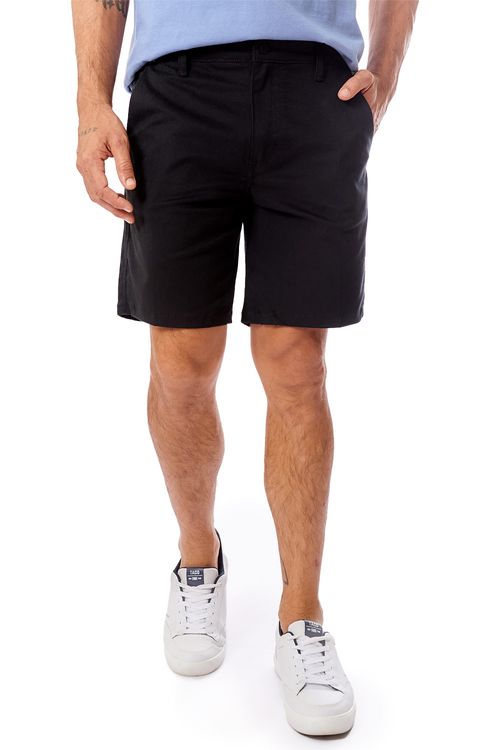 Bermuda Chino Flex Preto