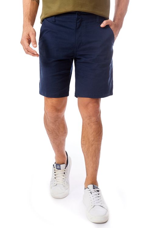 Bermuda Chino Flex Azul Marinho