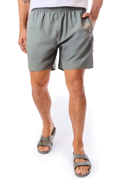 Short Estampado Flex Ocean King Verde Militar