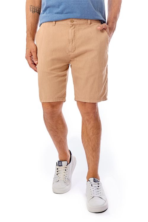 Bermuda Chino Fio Tinto Khaki