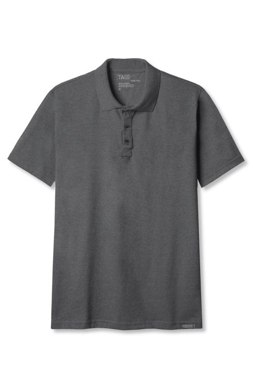 Polo Básica Fit Mescla Grafite