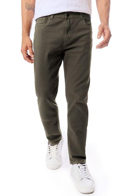 Calça Color Slim Verde Musgo