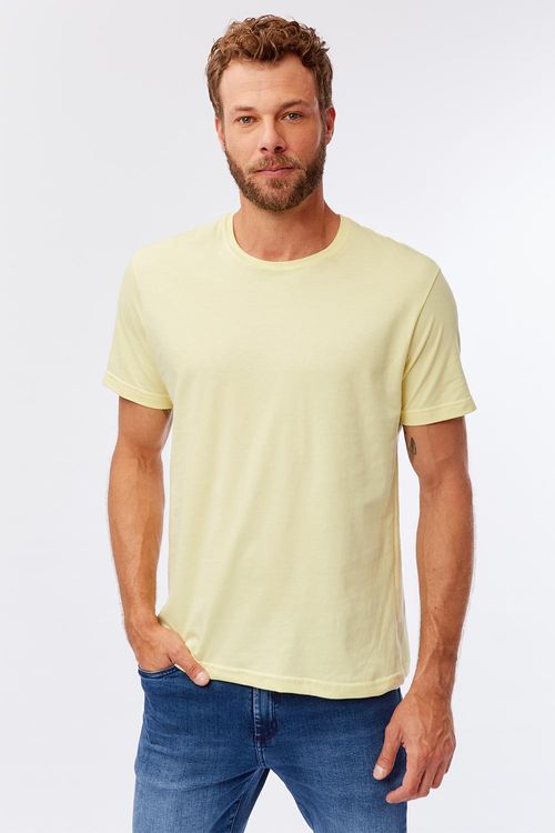 T-Shirt Básica Comfort Amarela Clara