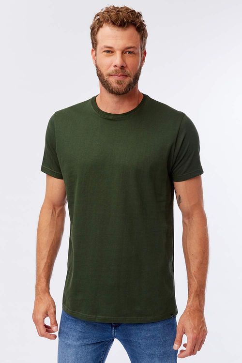 T-Shirt Básica Comfort Verde Musgo